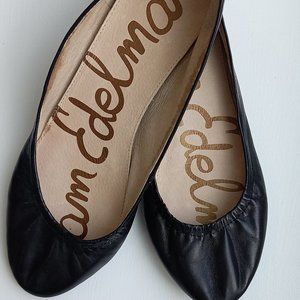 Sam Edelman black leather flats Size 7,5M